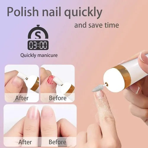 💅 Pulidor Eléctrico de Uñas Recargable